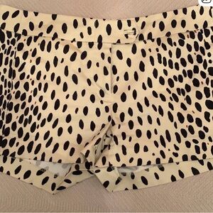 J. Crew Cream and Black Shorts